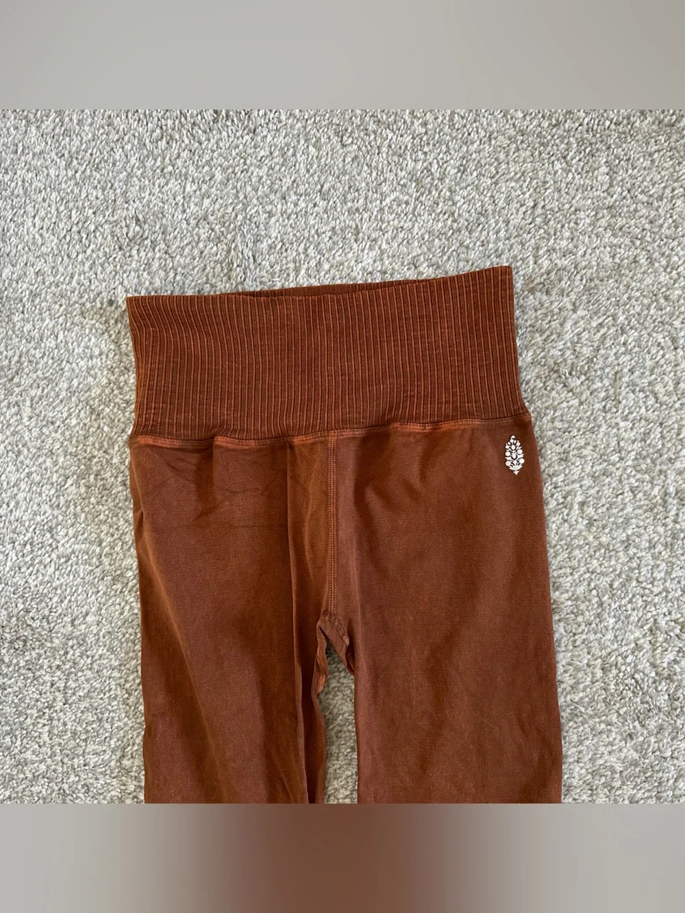 Women’s Free People Good Karma High Rise 7/8 Length Rust Legging